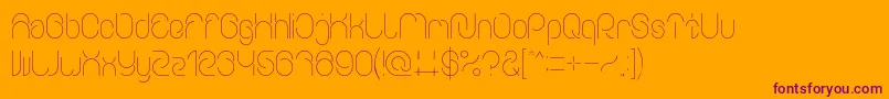 Everything Font – Purple Fonts on Orange Background