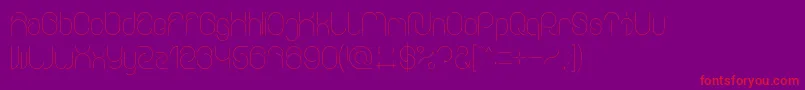 Everything Font – Red Fonts on Purple Background