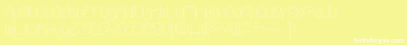 Everything Font – White Fonts on Yellow Background