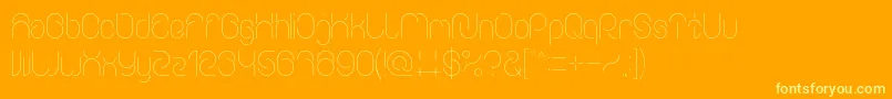 Everything Font – Yellow Fonts on Orange Background