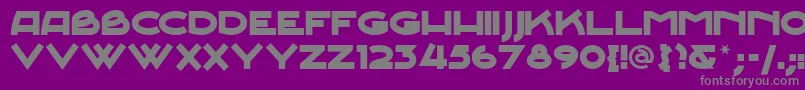 Junesn Font – Gray Fonts on Purple Background