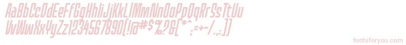 MecheffectsonelcbbItal Font – Pink Fonts on White Background