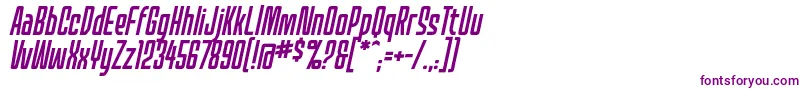 MecheffectsonelcbbItal Font – Purple Fonts on White Background