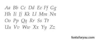 PalatinoThinItalic Font