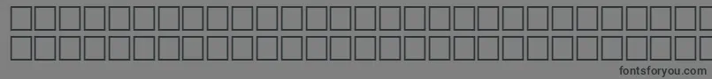 FixedRegular-Schriftart – Schwarze Schriften auf grauem Hintergrund