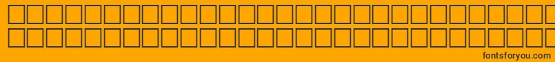 FixedRegular-Schriftart – Schwarze Schriften auf orangefarbenem Hintergrund