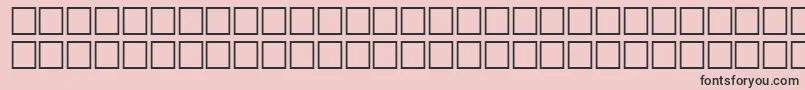 Шрифт FixedRegular – чёрные шрифты на розовом фоне