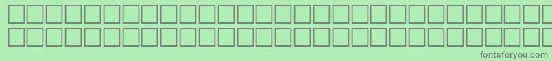 Шрифт FixedRegular – серые шрифты на зелёном фоне