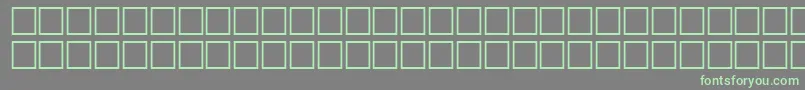 FixedRegular-Schriftart – Grüne Schriften auf grauem Hintergrund