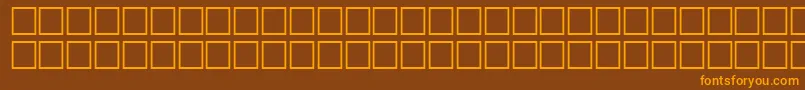 FixedRegular Font – Orange Fonts on Brown Background