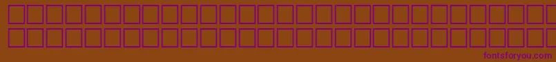Шрифт FixedRegular – фиолетовые шрифты на коричневом фоне