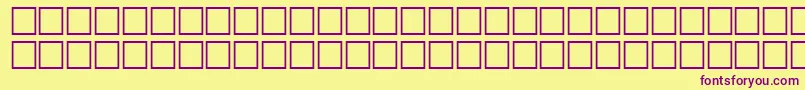 FixedRegular Font – Purple Fonts on Yellow Background