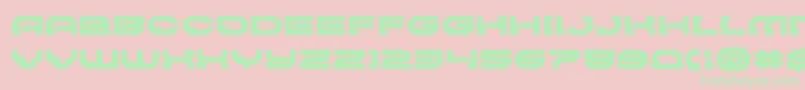 Pulsarclasssolidexpand Font – Green Fonts on Pink Background