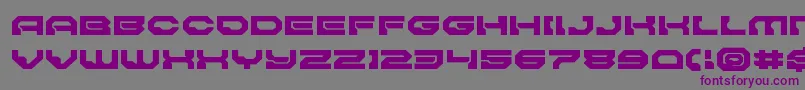 Pulsarclasssolidexpand Font – Purple Fonts on Gray Background