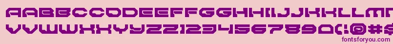 Pulsarclasssolidexpand Font – Purple Fonts on Pink Background