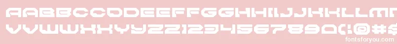 Pulsarclasssolidexpand Font – White Fonts on Pink Background