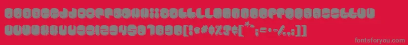 Cosmojunk Font – Gray Fonts on Red Background
