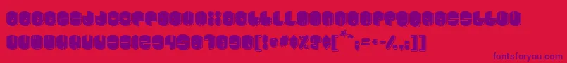 Cosmojunk Font – Purple Fonts on Red Background