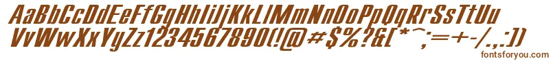 Шрифт CompactExItalic – коричневые шрифты