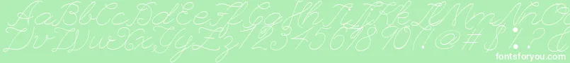 fuente LeaguescriptnumberoneWebfont – Fuentes Blancas Sobre Fondo Verde