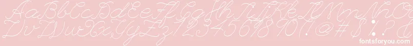 fuente LeaguescriptnumberoneWebfont – Fuentes Blancas Sobre Fondo Rosa