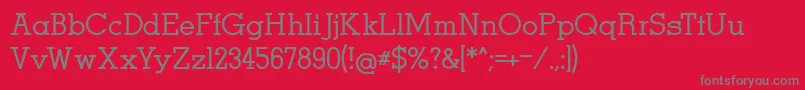 MenNefer Font – Gray Fonts on Red Background