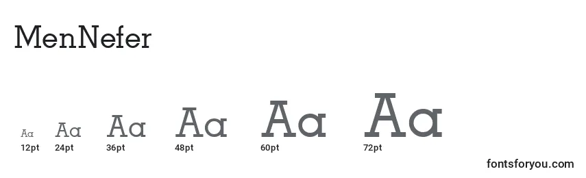 MenNefer Font Sizes