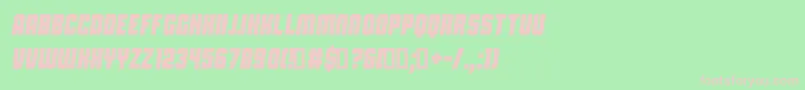フォントCapitalDarenItalic – 緑の背景にピンクのフォント