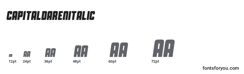 CapitalDarenItalic Font Sizes