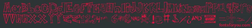 Más sobre la fuente InsertYourNameHere fuente InsertYourNameHere – Fuentes Rojas Sobre Fondo Negro