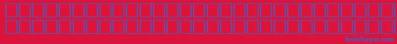 KoreanGeneric1 Font – Blue Fonts on Red Background
