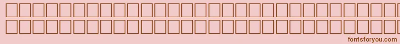 KoreanGeneric1 Font – Brown Fonts on Pink Background