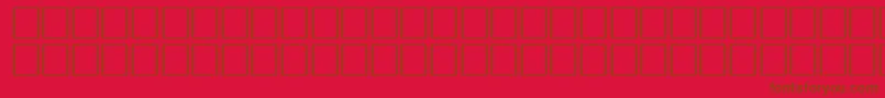 KoreanGeneric1 Font – Brown Fonts on Red Background