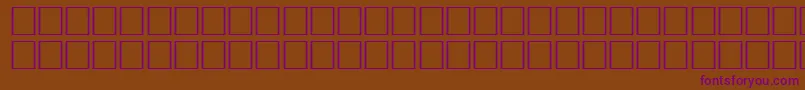 KoreanGeneric1 Font – Purple Fonts on Brown Background