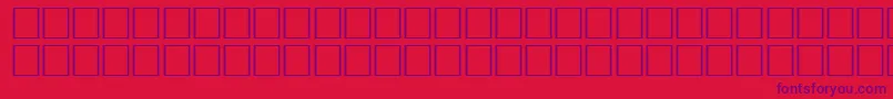 KoreanGeneric1 Font – Purple Fonts on Red Background