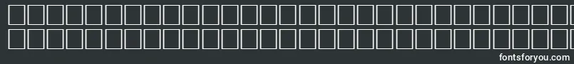 KoreanGeneric1-fontti – valkoiset fontit mustalla taustalla