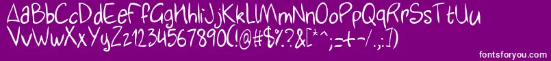 Riffc8310 Font – White Fonts on Purple Background