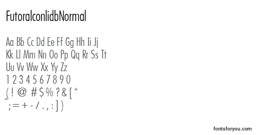 FutoralconlidbNormal Font – alphabet, numbers, special characters