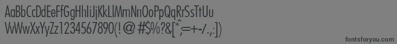 フォントFutoralconlidbNormal – 黒い文字の灰色の背景