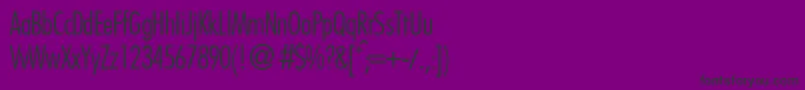 フォントFutoralconlidbNormal – 紫の背景に黒い文字