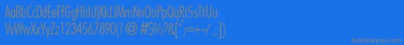 フォントFutoralconlidbNormal – 青い背景に灰色の文字