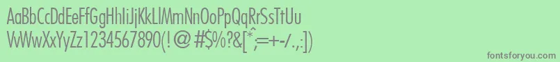 Шрифт FutoralconlidbNormal – серые шрифты на зелёном фоне