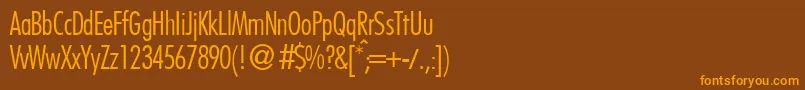 Шрифт FutoralconlidbNormal – оранжевые шрифты на коричневом фоне