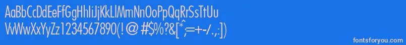 FutoralconlidbNormal Font – Pink Fonts on Blue Background