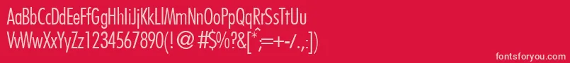 Шрифт FutoralconlidbNormal – розовые шрифты на красном фоне