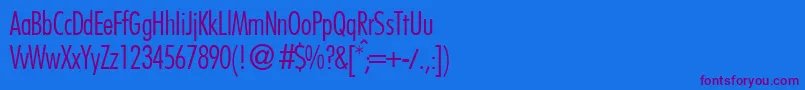 FutoralconlidbNormal Font – Purple Fonts on Blue Background