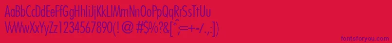 FutoralconlidbNormal Font – Purple Fonts on Red Background