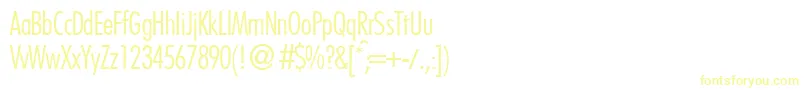 Шрифт FutoralconlidbNormal – жёлтые шрифты
