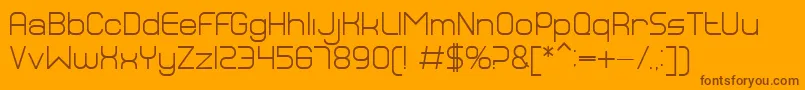 BnDragon Font – Brown Fonts on Orange Background