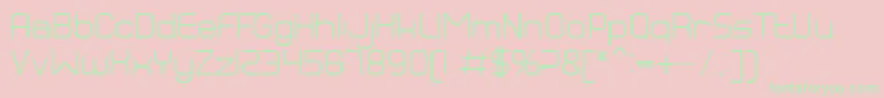 BnDragon Font – Green Fonts on Pink Background